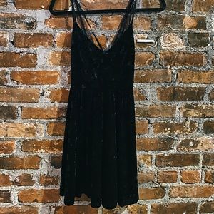 Forever 21 Black Velvet Dress